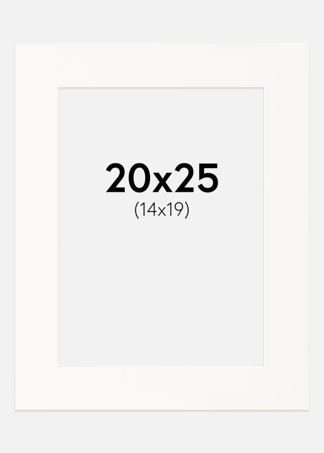 Pasparta Antique White Bílý stred 20x25 cm (14x19)