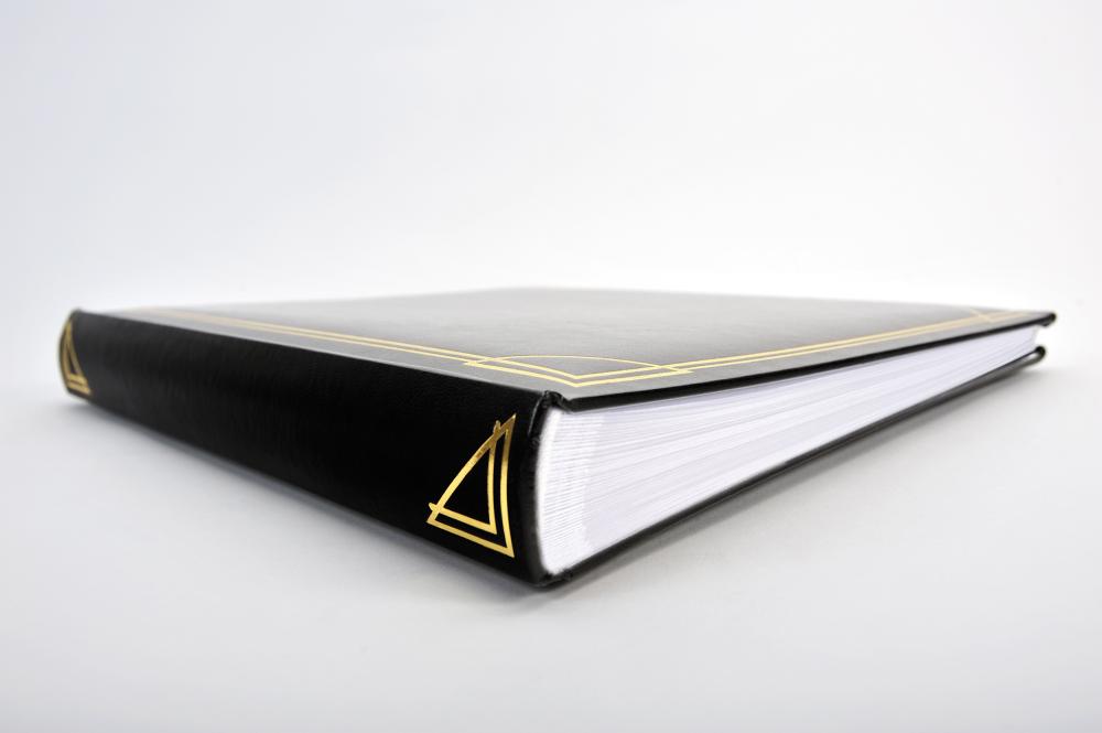 Ctverec Cerná - 30x30 cm (100 Bílá Strany / 50 listů)