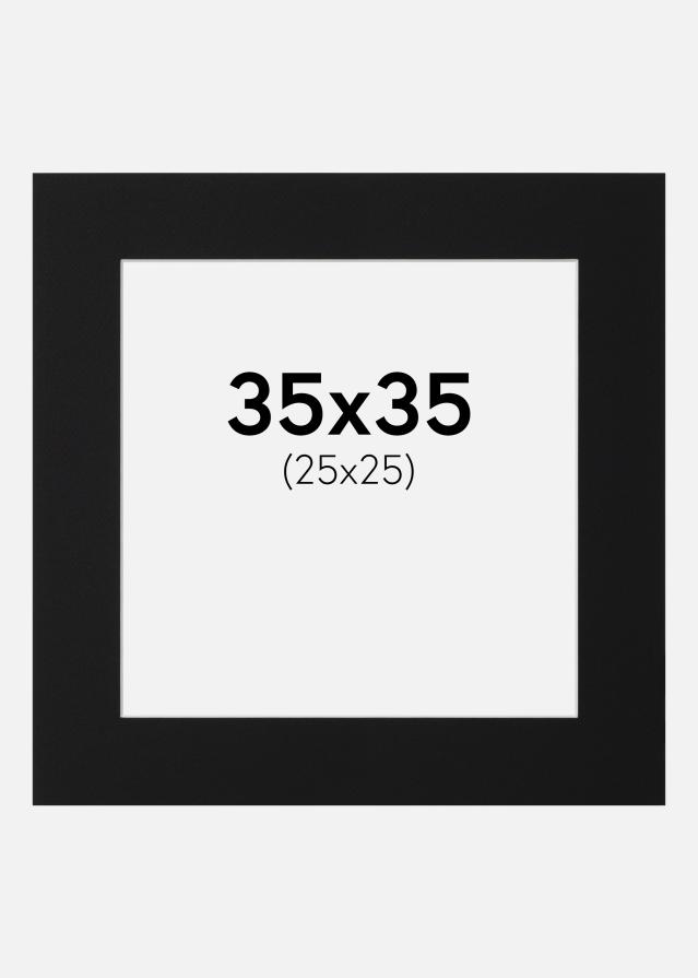 Pasparta Černý Standard (Bílé Jádro) 35x35 cm (25x25)