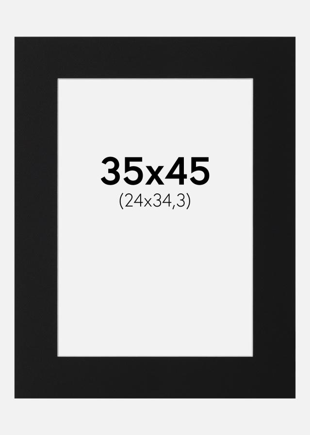 Pasparta Černý Standard (Bílé Jádro) 35x45 cm (24x34,3)