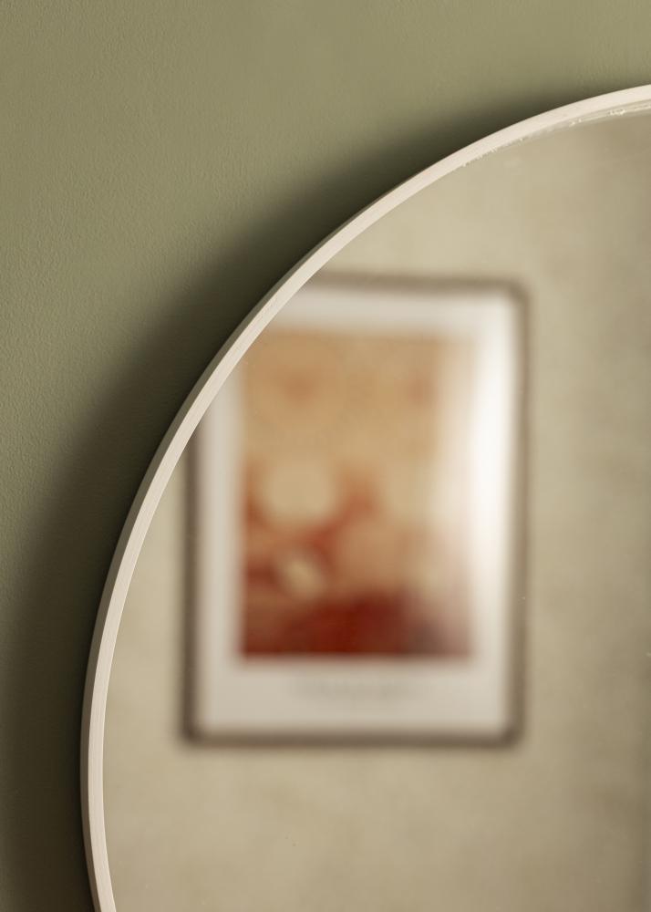 Zrcadlo Reflection Bílá 70 cm Ø