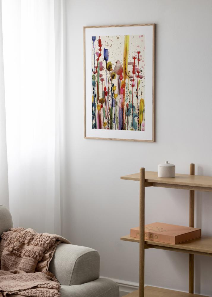 Rám úzký dub Akrylové sklo 32x32 cm