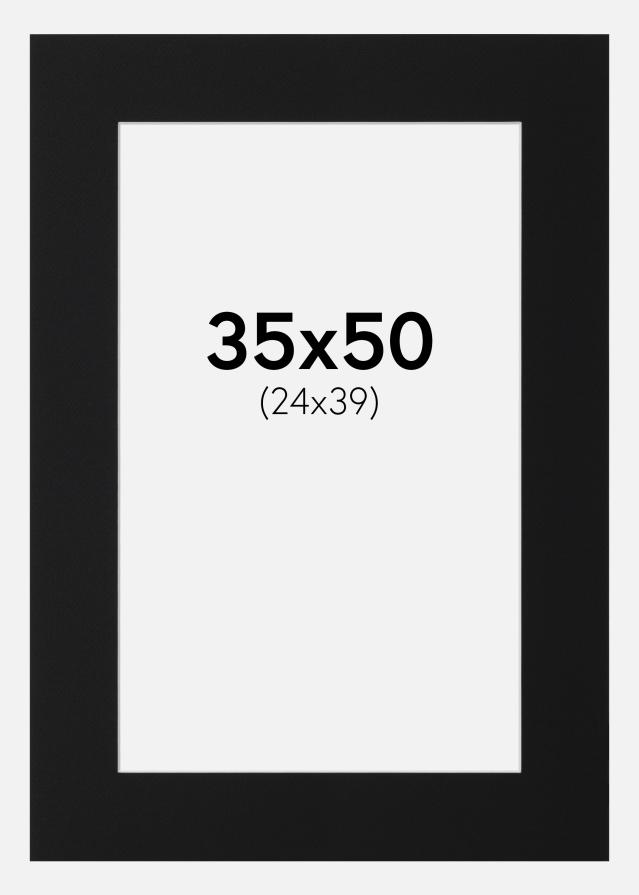 Pasparta Černý Standard (Bílé Jádro) 35x50 cm (24x39)