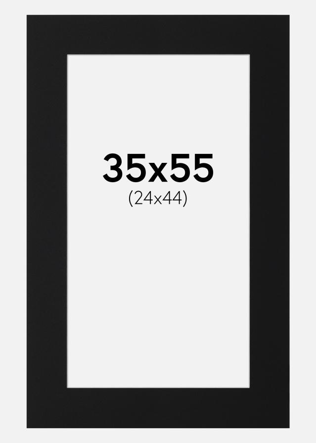 Pasparta Černý Standard (Bílé Jádro) 35x55 cm (24x44)