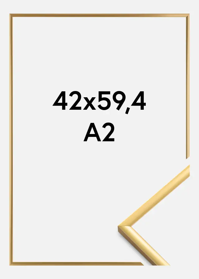 Rám New Lifestyle Akrylové sklo Shiny Gold 42x59,4 cm (A2)