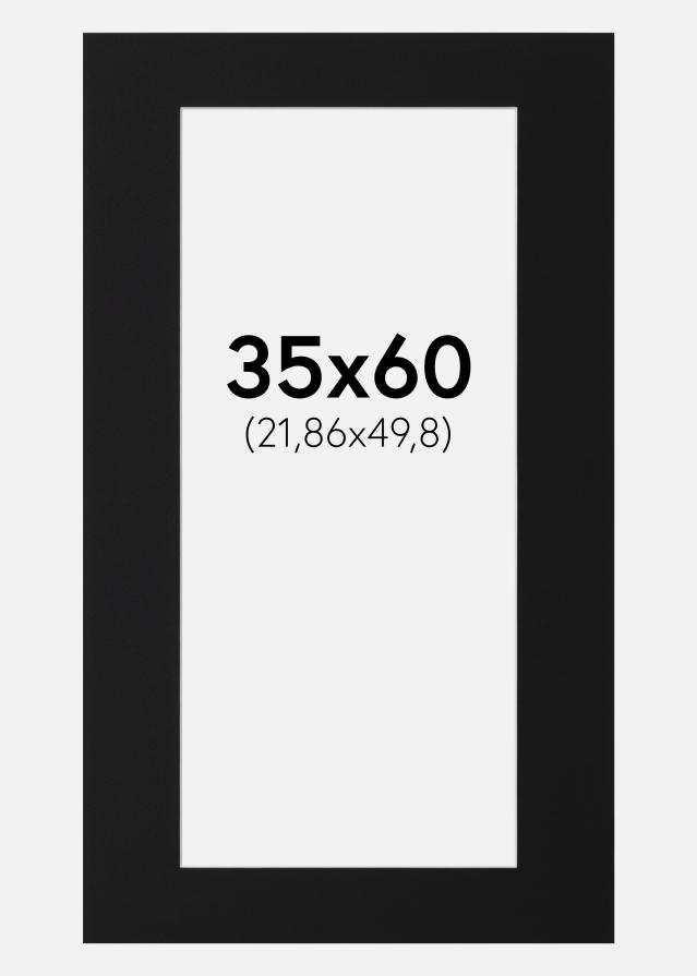 Pasparta Černý Standard (Bílé Jádro) 35x60 cm (21,86x49,8)