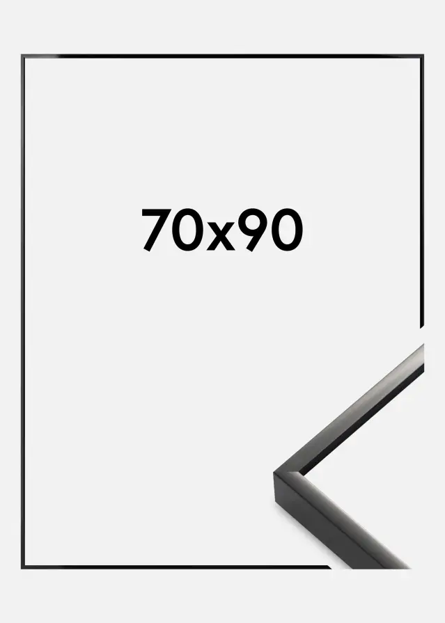 Rám Nielsen Premium Alpha Leskle Cerná 70x90 cm