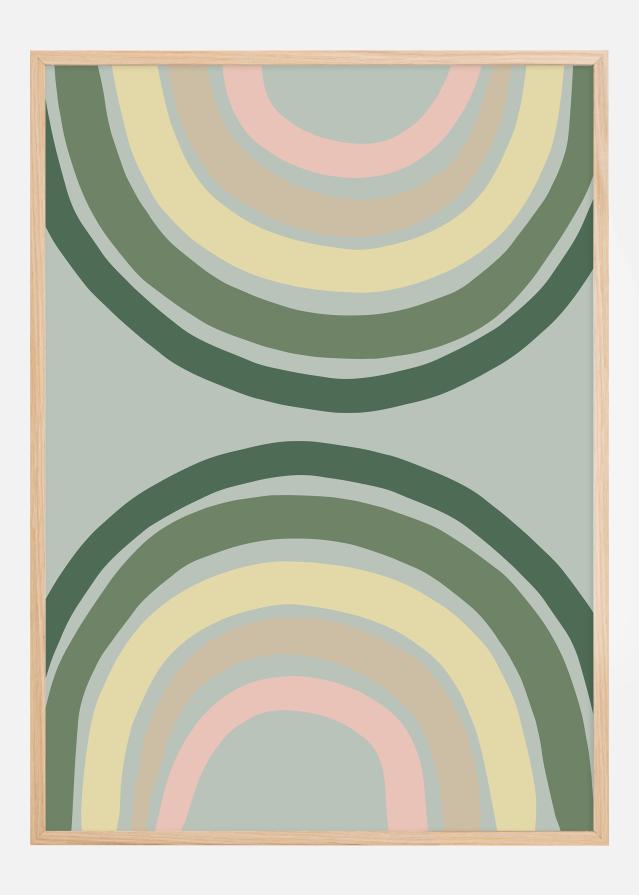 Double Rainbow Green Plakát