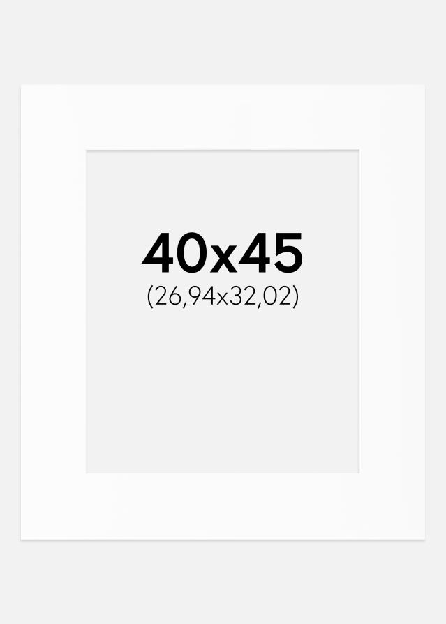 Pasparta Bílý Standard (Bílé Jádro) 40x45 cm (26,94x32,02)