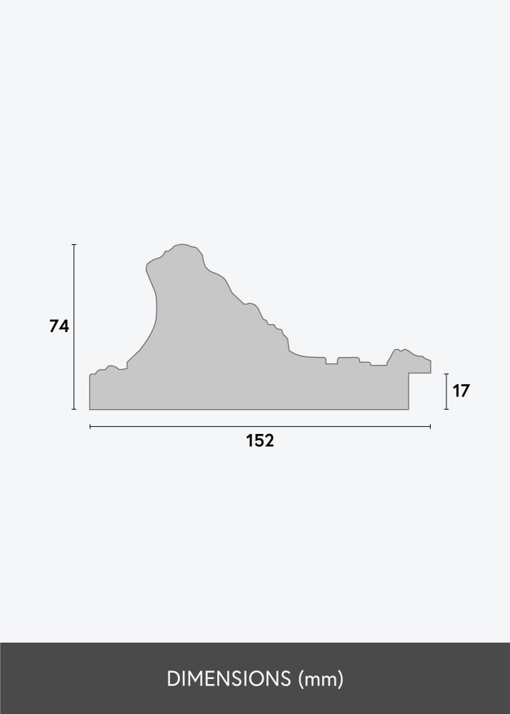 Rám Birmingham Zlatá - Volitelná velikost