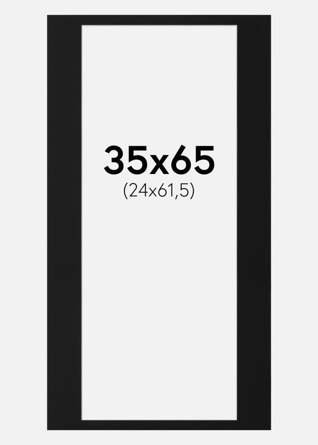 Pasparta Černý Standard (Bílé Jádro) 35x65 cm (24x61,5)