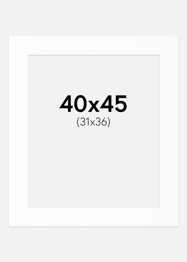 Pasparta Bílý Standard (Bílé Jádro) 40x45 cm (31x36)