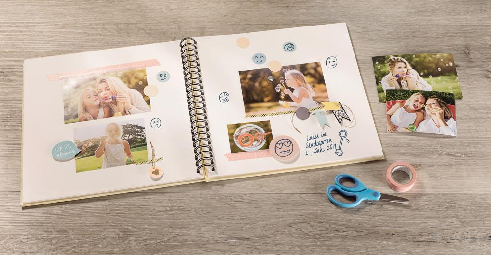 Fun Spirálové album Ružová - 30x30 cm (50 Bílá Strany / 25 listů)