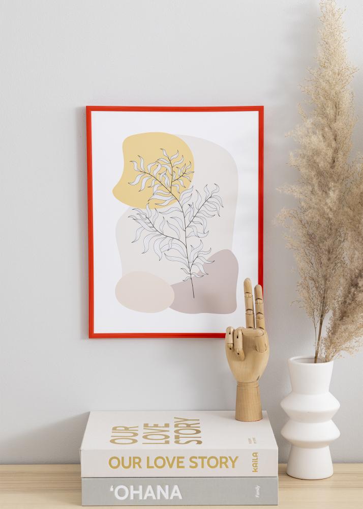 Rám New Lifestyle Svetle cervená 30x40 cm - Pasparta Bílá 20x30 cm