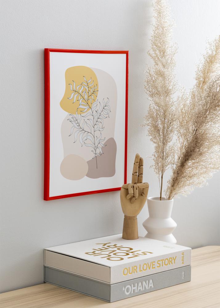 Rám New Lifestyle Svetle cervená 30x40 cm - Pasparta Bílá 20x30 cm