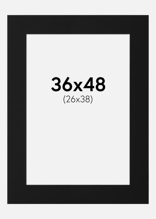 Pasparta Černý Standard (Bílé Jádro) 36x48 cm (26x38)