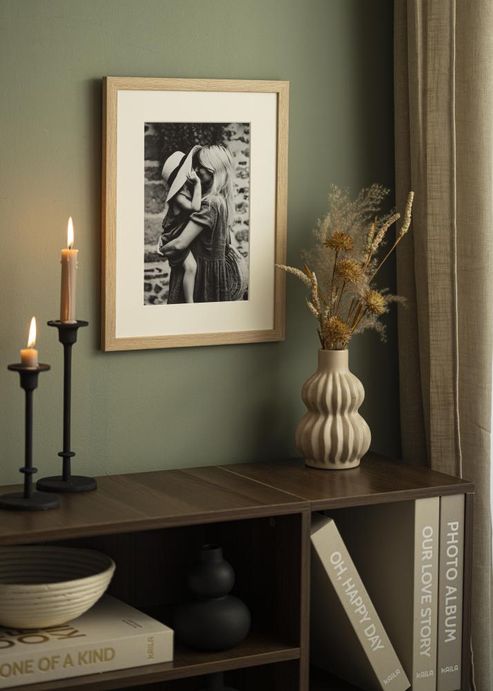 Pasparta Offwhite Bílý stred 50x50 cm (39x39)