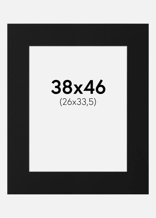 Pasparta Černý Standard (Bílé Jádro) 38x46 cm (26x33,5)