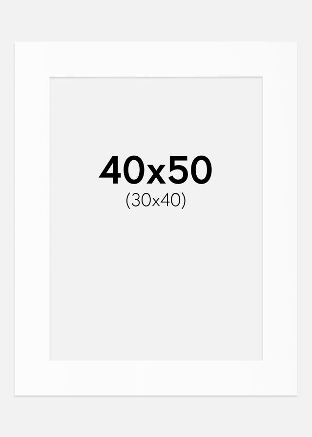 Pasparta Bílý Standard (Bílé Jádro) 40x50 cm (30x40)