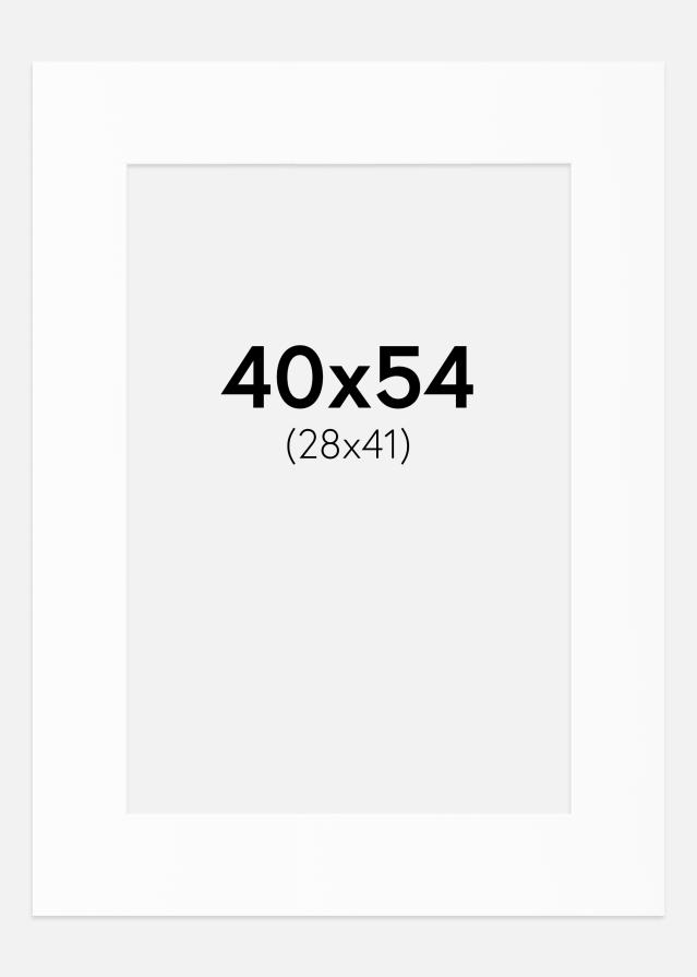 Pasparta Bílý Standard (Bílé Jádro) 40x54 cm (28x41)