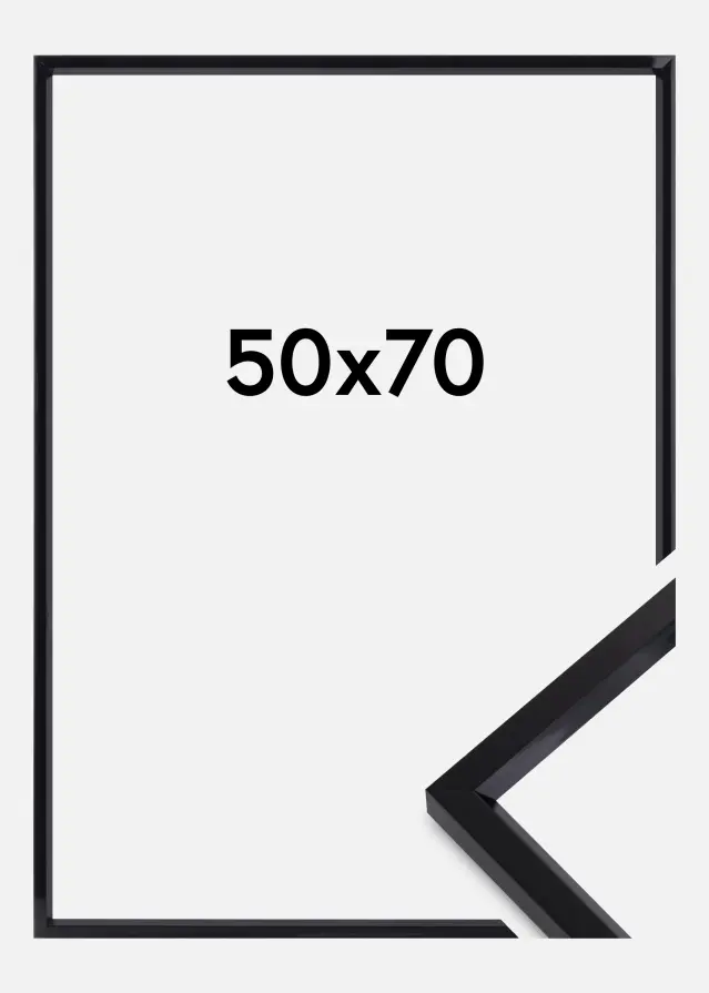 Rám Steel Style Cerná 50x70 cm