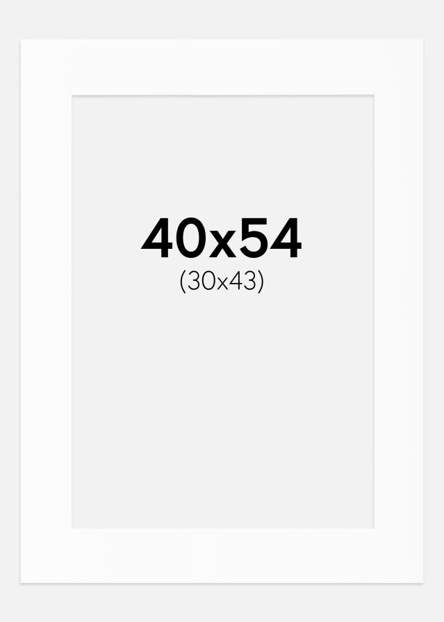 Pasparta Bílý Standard (Bílé Jádro) 40x54 cm (30x43)