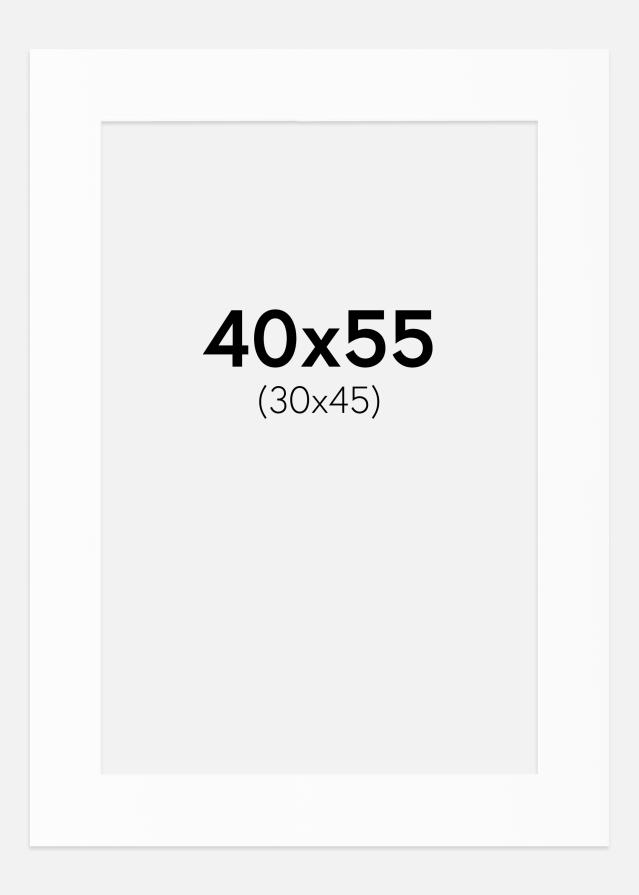 Pasparta Bílý Standard (Bílé Jádro) 40x55 cm (30x45)