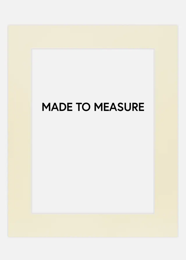 Pasparta Creme 3 mm Bílý stred - Vyrobeno na míru