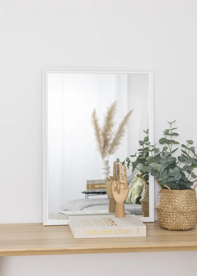 Zrcadlo Abisko Bílá 50x70 cm