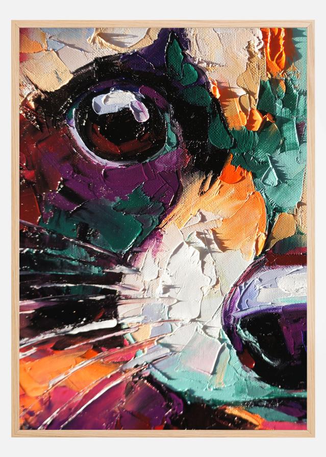 Raccoon Painting Plakát