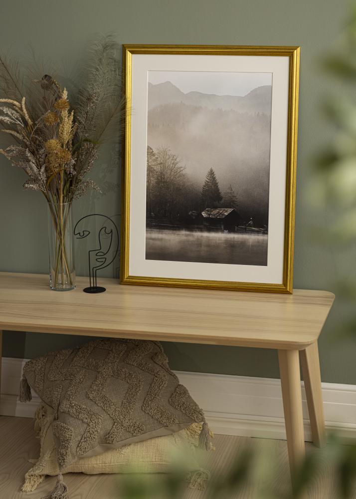 Rám Västkusten zlato 35x35 cm - Pasparty Bílý 26x26 cm