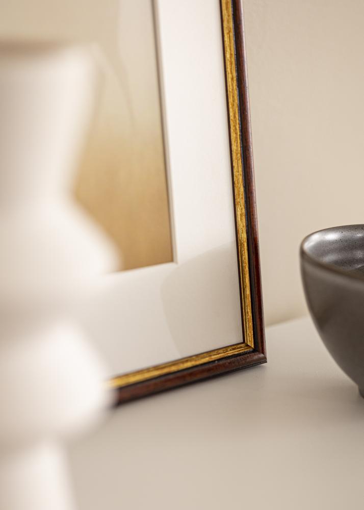 Rám Horndal hnědý 34x42 cm - Pasparty Bílý 25x32 cm