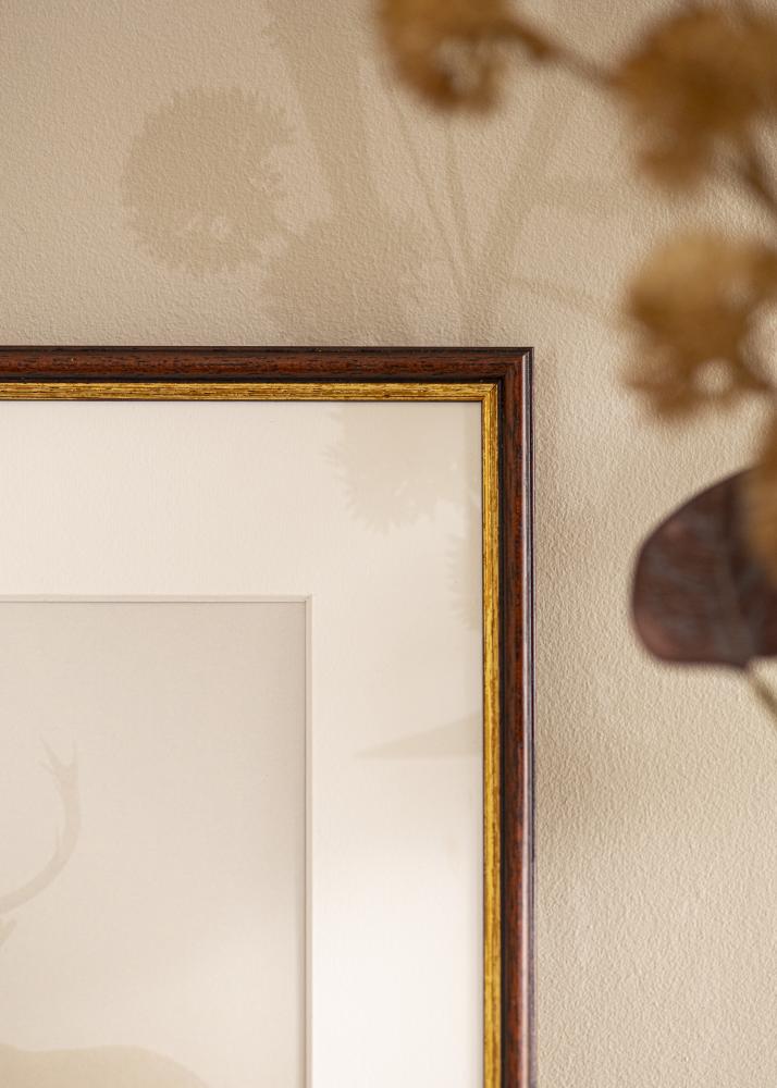 Rám Horndal hnědý 34x42 cm - Pasparty Bílý 25x32 cm