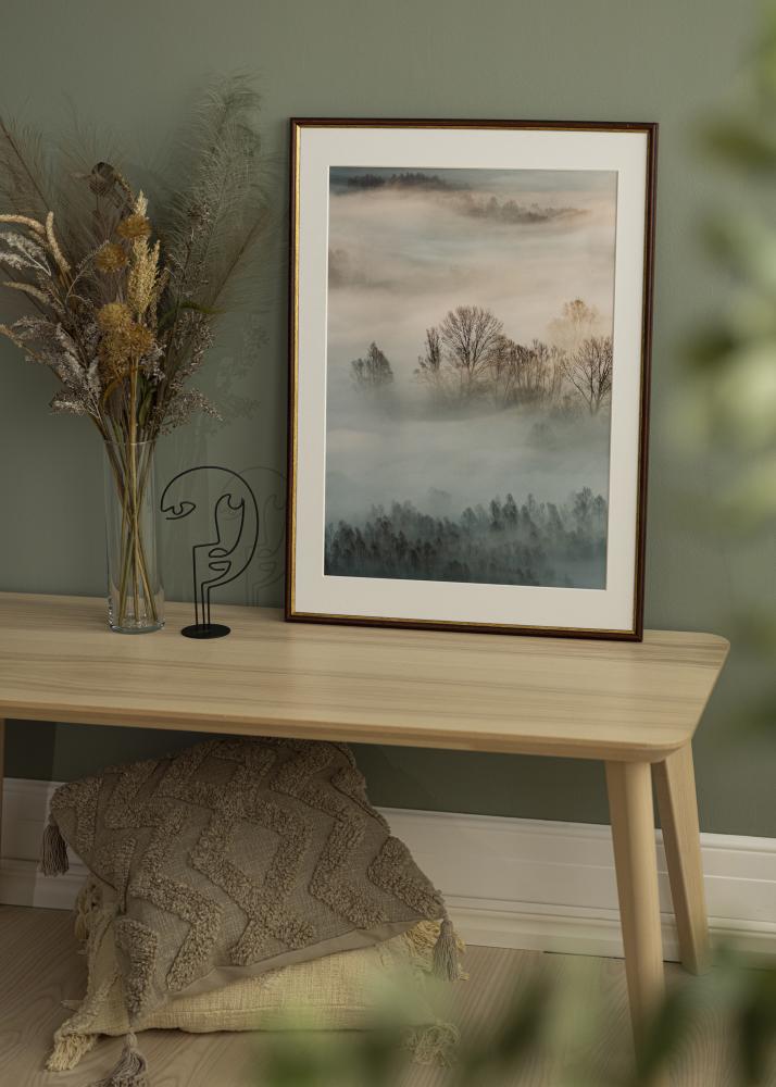 Rám Horndal hnědý 34x42 cm - Pasparty Bílý 25x32 cm