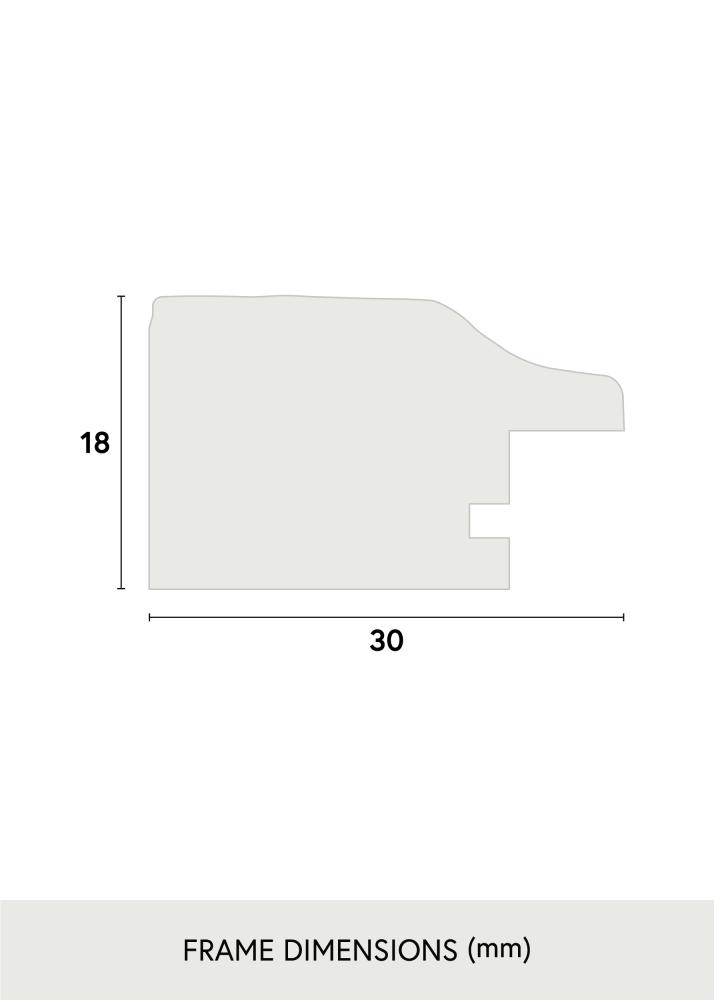 Rám Leonie Cerná - Volitelná velikost