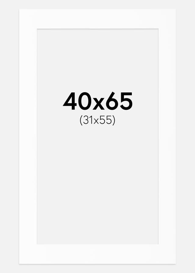 Pasparta Bílý Standard (Bílé Jádro) 40x65 cm (31x55)