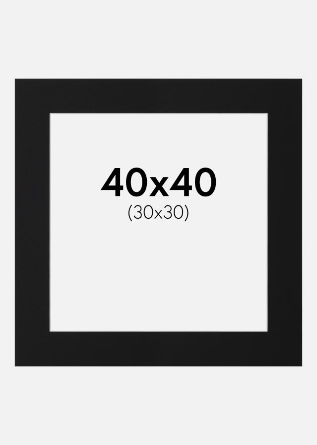 Pasparta Černý Standard (Bílé Jádro) 40x40 cm (30x30)