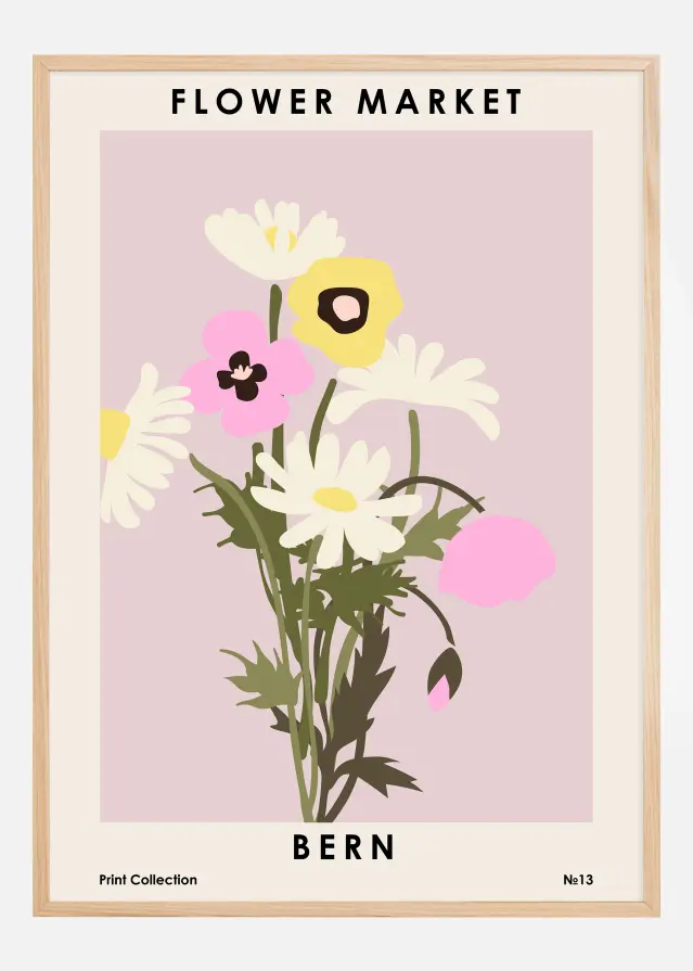 Flower Market Bern Plakát