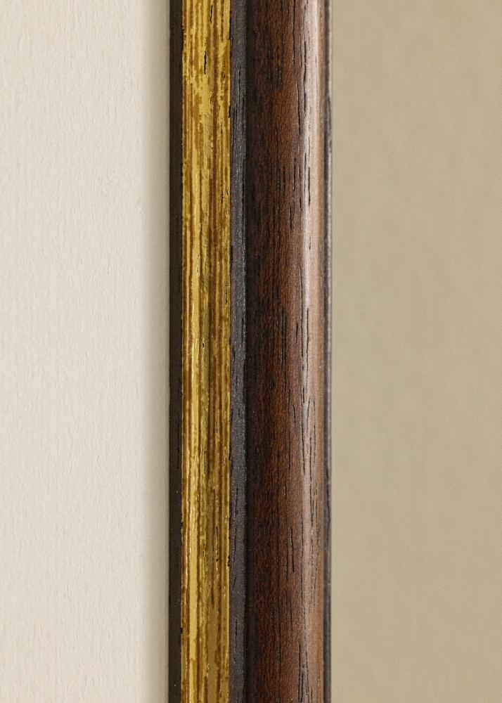 Rám Siljan Hnědá 45x45 cm - Pasparty Bílý 34x34 cm