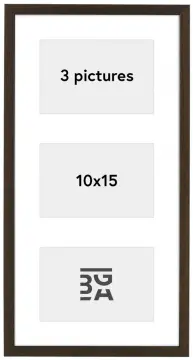 Edsbyn Kolážový rám XIII Vlašký orech - 3 Obrazy (10x15 cm)