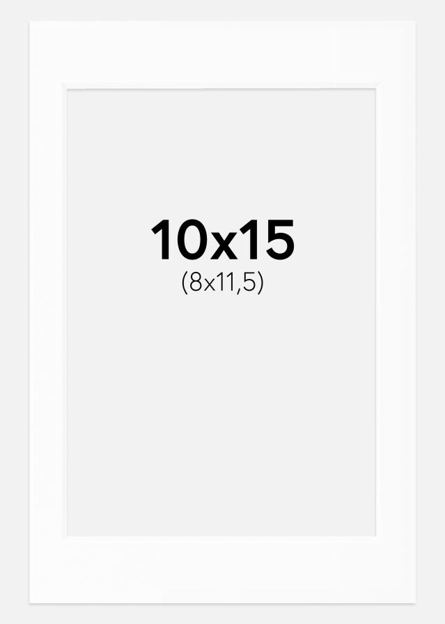 Pasparta Bílá Standardní Bílý stred 10x15 cm (8x11,5)
