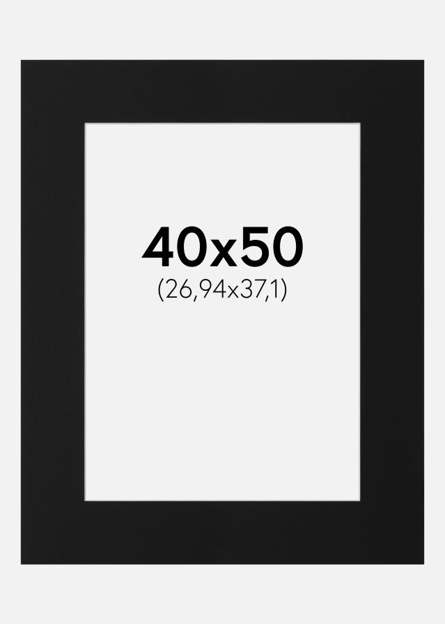 Pasparta Černý Standard (Bílé Jádro) 40x50 cm (26,94x37,1)