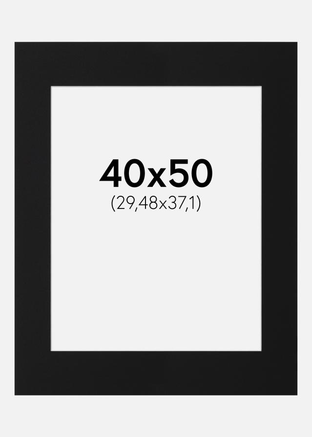 Pasparta Černý Standard (Bílé Jádro) 40x50 cm (29,48x37,1)