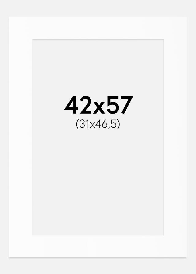 Pasparta Bílý Standard (Bílé Jádro) 42x57 cm (31x46,5)