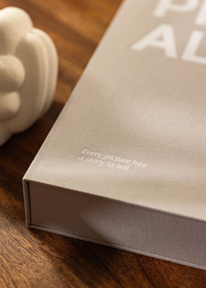 KAILA PHOTO Album Grey - Coffee Table Photo Album (60 Cerná Strany / 30 listů)