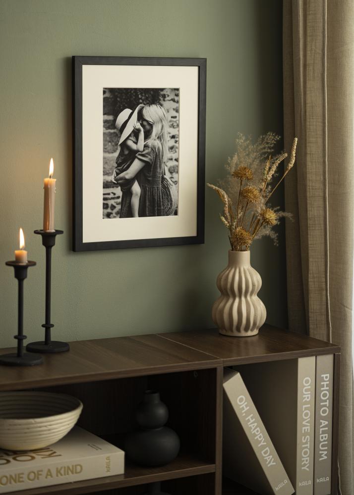 Pasparta Offwhite Bílý stred 50x50 cm (39x39)