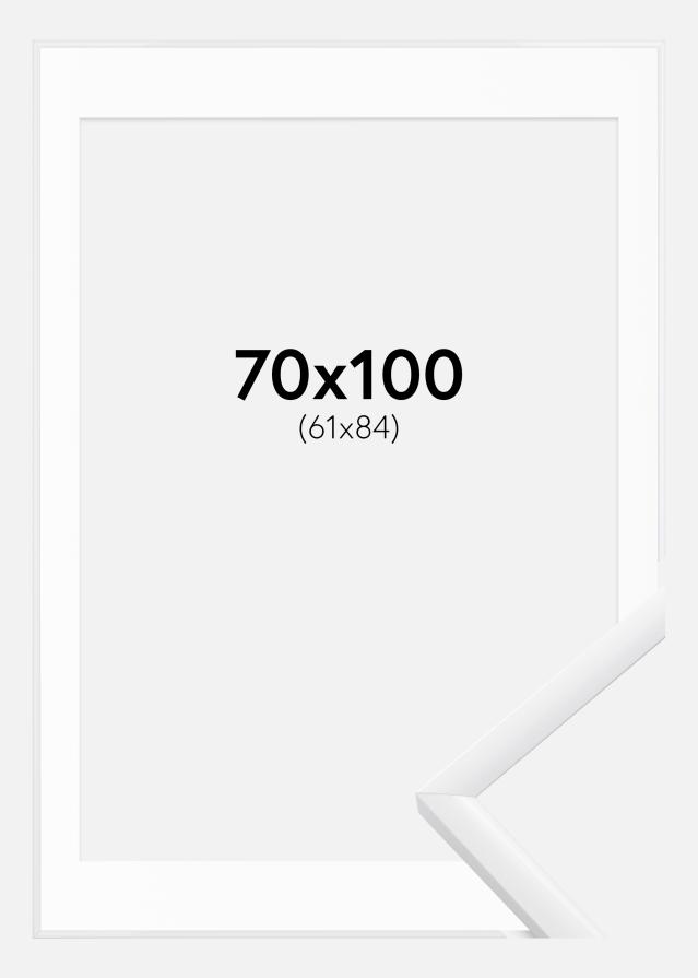 Rám New Lifestyle Bílá 70x100 cm - Pasparta Bílá 62x85 cm