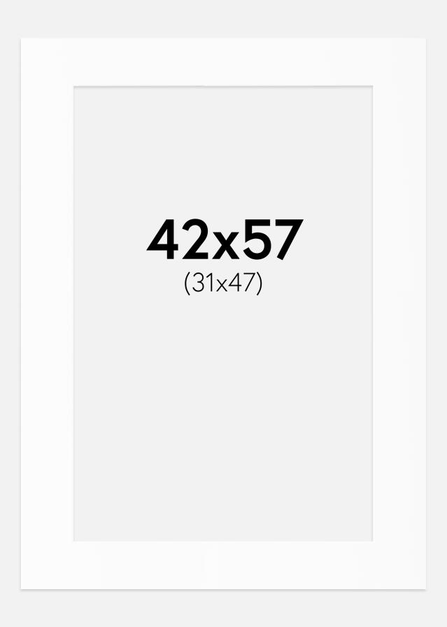 Pasparta Bílý Standard (Bílé Jádro) 42x57 cm (31x47)