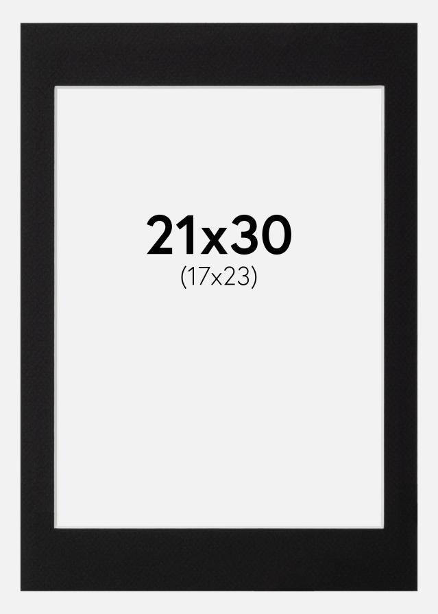 Pasparta Canson Cerná Bílý stred 21x30 cm (17x23)