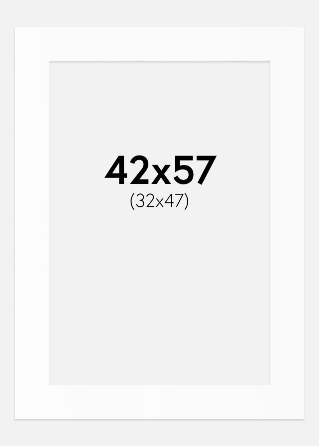 Pasparta Bílý Standard (Bílé Jádro) 42x57 cm (32x47)